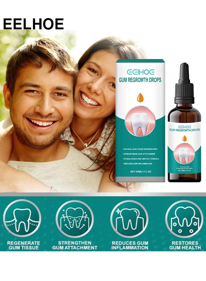 EELHOE Gum Regrowth Drops - Gum Relief Drops - Natural Gum Liquid Drops Mouthwash - Natural Essential Oils Tooth Repair Kit - Rejuvenate Your Gums With Ease - Image 5