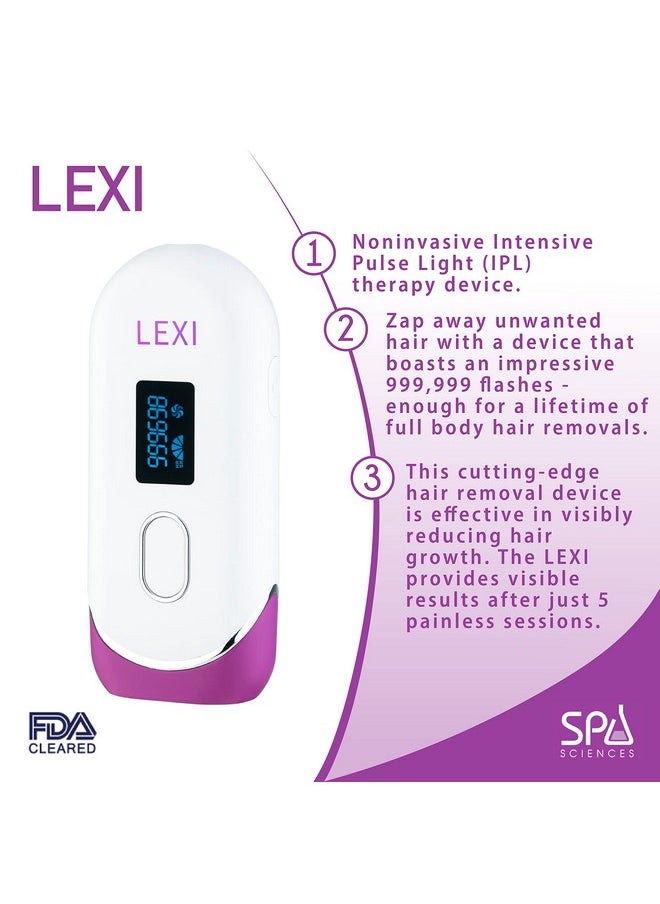SPA SCIENCES - Pa Sciences Lexi Painless Permanent Ipl Hair Removal System Fda Cleared With 999 999 Flashes Auto Flash And Skin Sensor - Image 1