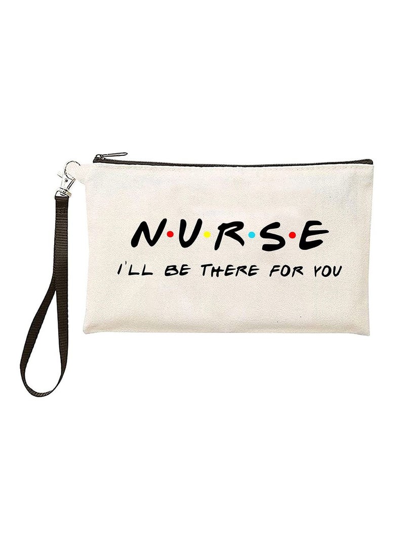 PRINTSHOP4ME Nurse Appreciation Gift - Cosmetic Bag - Multi Purpose Full Zipper Pouch with Funny Designs Print - Nursing Supplies and Practitioner Gifts - Survival kit (Design 5)  - Image 1