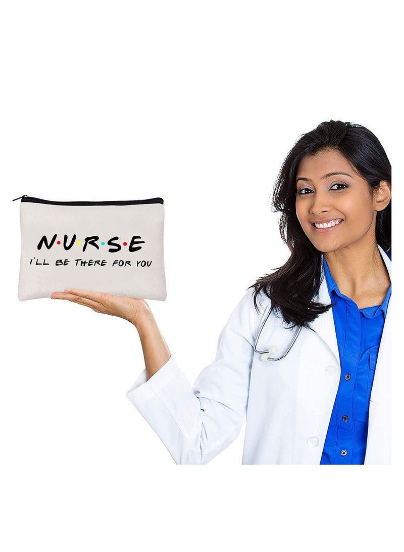 PRINTSHOP4ME Nurse Appreciation Gift - Cosmetic Bag - Multi Purpose Full Zipper Pouch with Funny Designs Print - Nursing Supplies and Practitioner Gifts - Survival kit (Design 5)  - Image 3