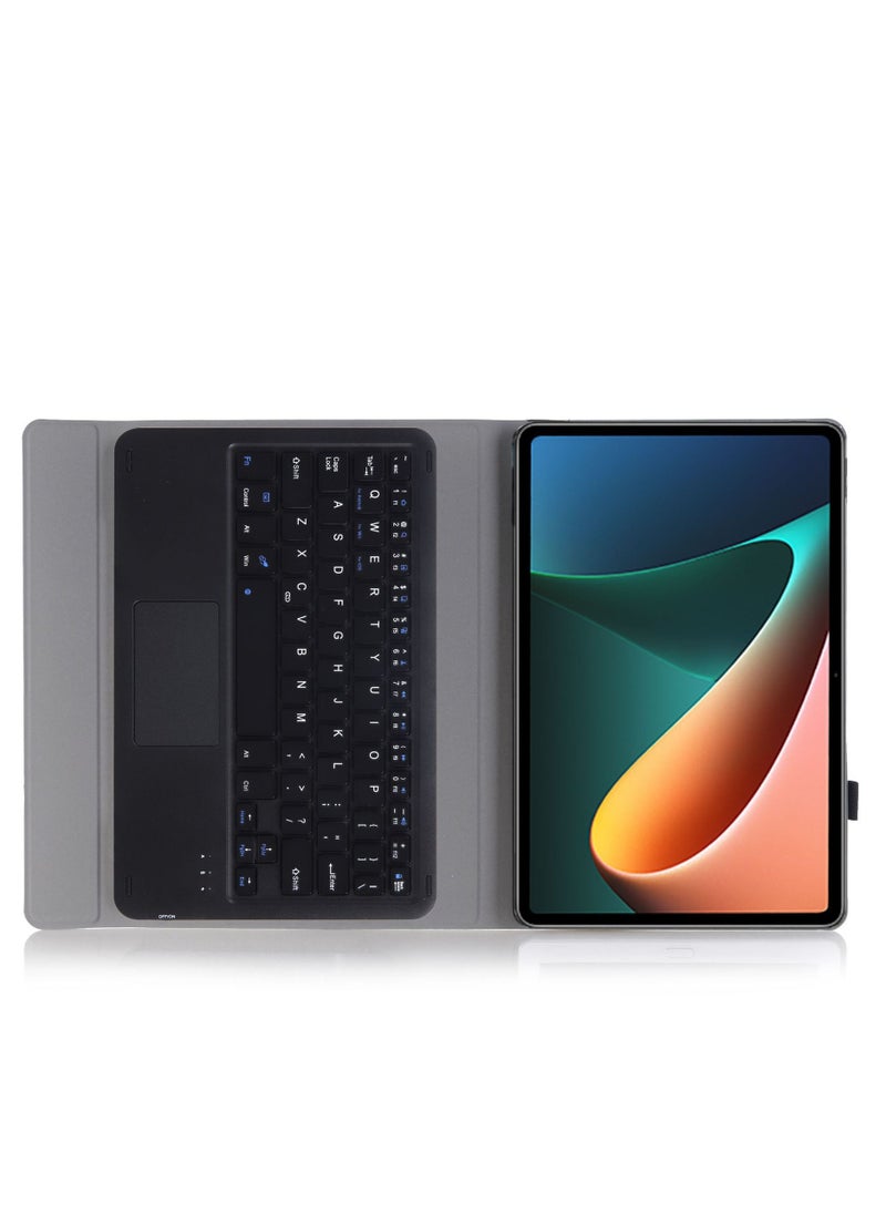 Generic - Both Arabic and English Keyboard Case with Touchpad, Bluetooth Keyboard and Case for Xiaomi Pad 5/5 Pro, Detachable Keyboard - Image 1