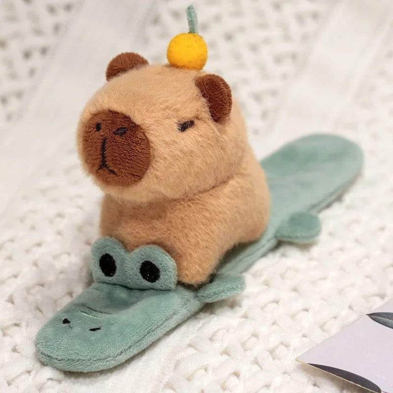Y&D Hot Selling Capybara Plush Toy Curtain Holdback Ring Capybara Hand Rattle Animal Wristband Capybara Animal Slap Bracelet - Image 1