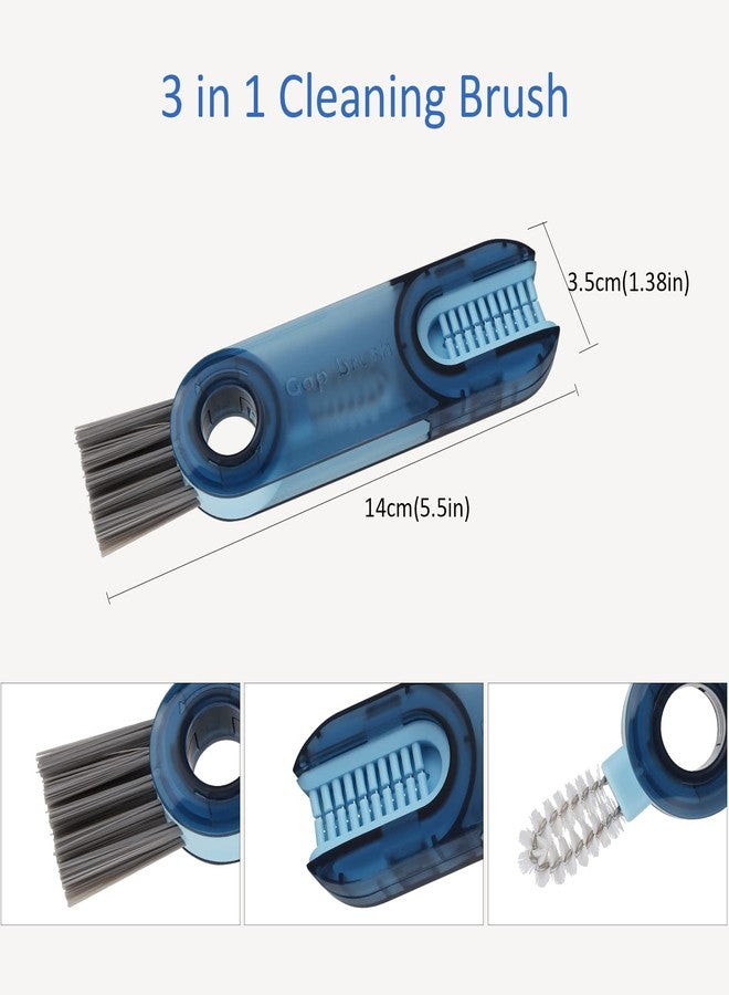 3 in 1 Tiny Bottle Cup Lid Detail Brush Straw Cleaner Tools Multi-Functional Crevice Cleaning Brush, Multipurpose Bottle Gap Cleaner Brush (4 Pack) - Image 2