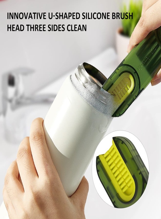 3 in 1 Tiny Bottle Cup Lid Detail Brush Straw Cleaner Tools Multi-Functional Crevice Cleaning Brush, Multipurpose Bottle Gap Cleaner Brush (4 Pack) - Image 5