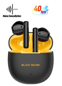 BLACK SHARK Black Shark Lucifer T9 With Low-Latency Gaming Mode, In-ear & Comfort Fit, Active Noise Cancellation and 40 Hours Battery Life, 5.3 Bluetooth - Yellow  - Image 1