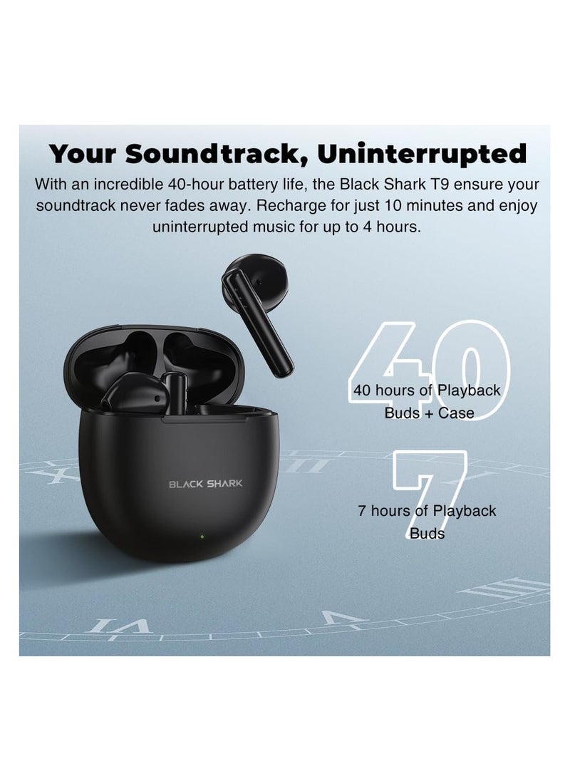 BLACK SHARK - Black Shark Lucifer T9 With Low-Latency Gaming Mode, In-ear & Comfort Fit, Active Noise Cancellation and 40 Hours Battery Life, 5.3 Bluetooth - Yellow - Image 1