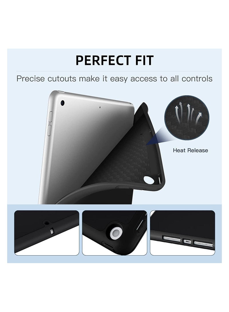 Captaintech Smart Case with Pencil Holder for iPad 10.2 Inch Generation 2021/2020 / 2019, Black - Image 5