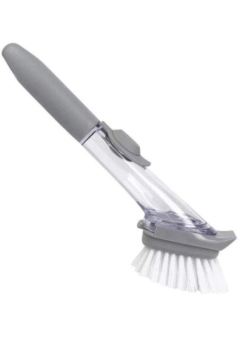 Generic Dishwashing Cleaning Brush Handle Soap Dispenser for Long Kitchen Sink Automatic Sponge for Countertop Cleaning  - Image 1