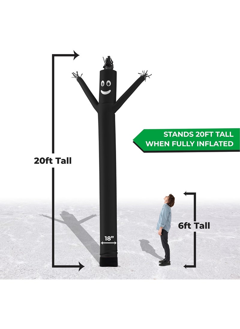 LookOurWay LookOurWay Air Dancers Inflatable Tube Man Attachment  20 Feet Tall Wacky Waving Inflatable Dancing Tube Guy for Business Promotion  Blower Not Included  Black  - Image 3