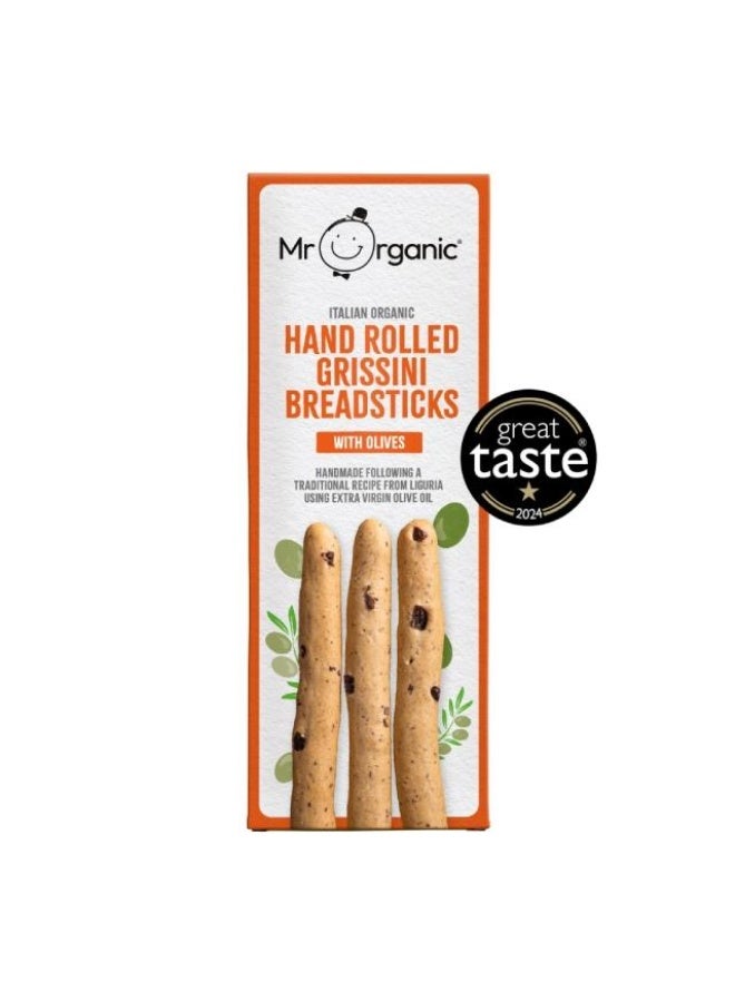 Breadsticks Grissini Olives, Hand Rolled - 130g, UK