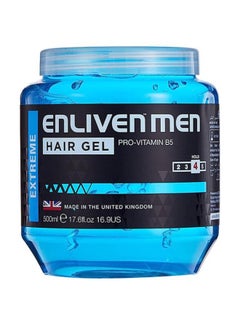 ENLIVEN Extreme Hair Gel Pro Vitamin B5 Hold 4, Blue 500ml  - Image 1