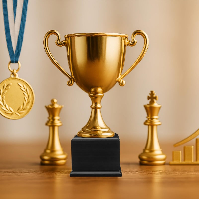 Chunful 1 Pack Wood Base Trophy Base DIY Square Stand Blank for Trophies Awards Trophies Figurines Cups Display Stand (4.5" X 4.5" X 2.5",Black) - Image 3