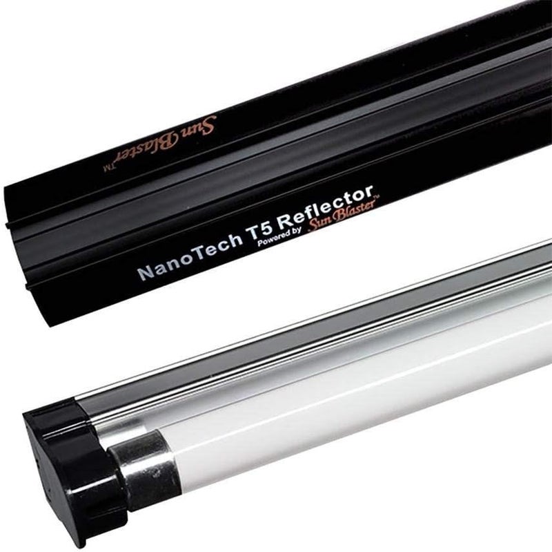SunBlaster SL0900303 39 Watt 6400K 3' 120V Hydroponic Grow Light Lamp Ballast Fixture with NanoTech T5HO Reflector for Indoor Home Gardens and Plants - Image 2