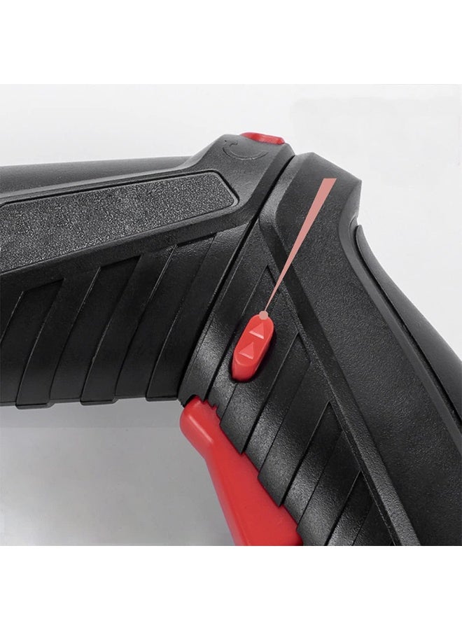 47PCS Cordless Screwdriver Rechargeable 3.6V 1300mAh Li-ion Electric Screwdriver Set with LED Light Collapsible Power Screwdrivers Suitcase Package（Black）, 210 x 54 x 40mm - Image 3