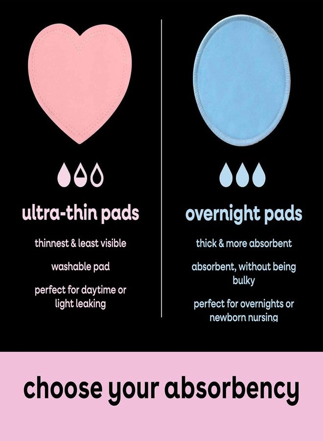 Bamboobies Women’s Nursing Pads, Reusable and Washable for Daily Use, Leak-Proof Pads for Breastfeeding, Pink, 12 Pads - Image 4