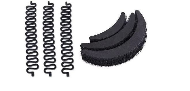 TINY DEAL Banana Bumpits Puff Maker Hairstyle Accessory, Hair Clip Hair Styling Tool Hair Styling Clip Hair Braider Twist Maker Braid Tool for Women and Girls - Image 1