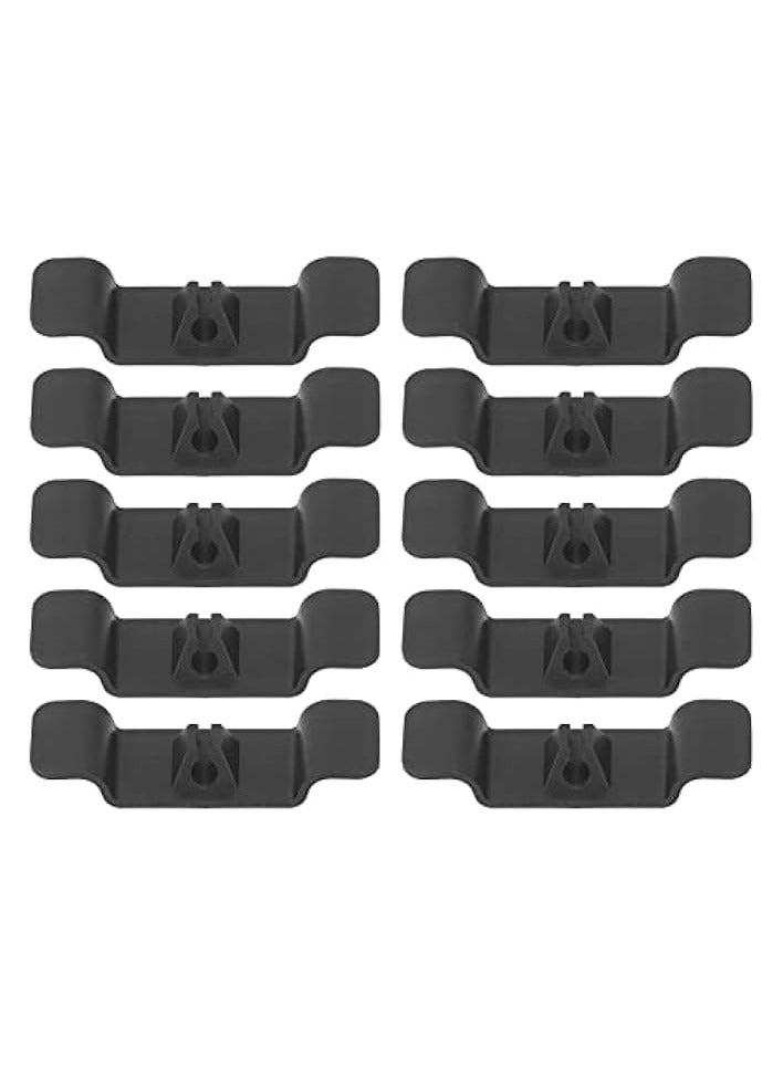 Sorandy 10Pcs Cable Wrapper Items Wire Keeper Cord Holder Cord Organizer Stick on Desk and Appliance Tidy Wrap Cord Keeper Cable Organization for Cooker Mixer Blender Air Fryer (Black)  - Image 1