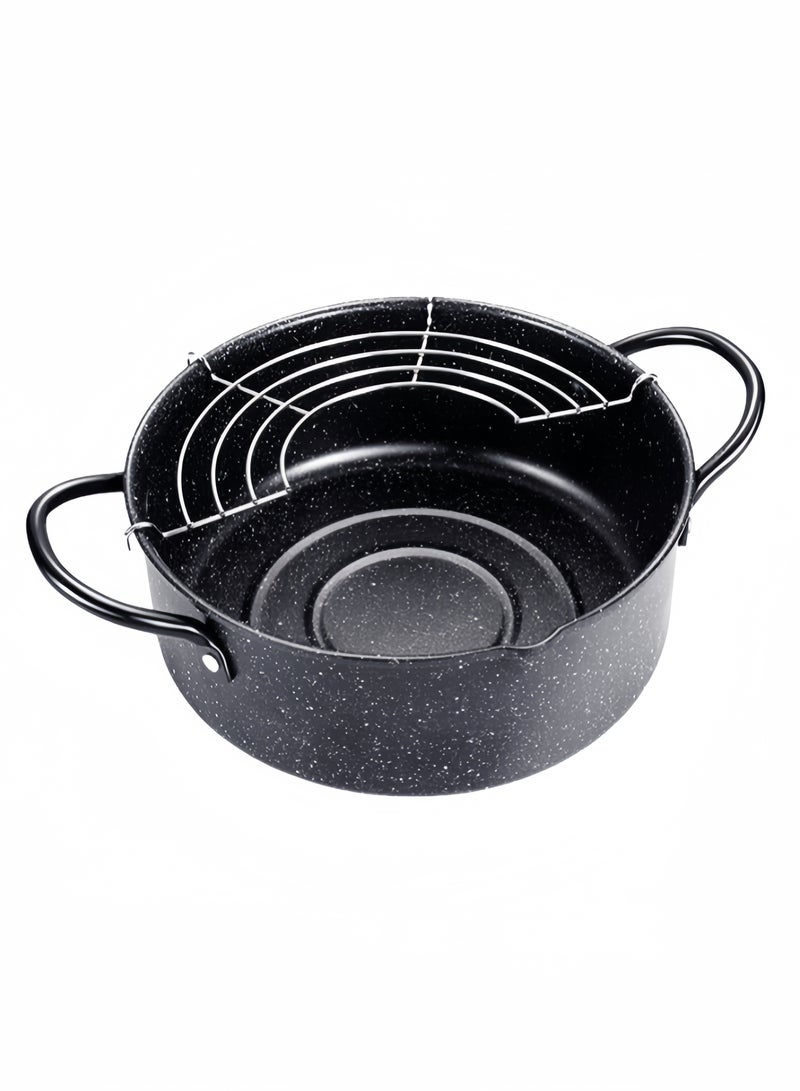 nihao Medical Stone Fryer, Home Use Composite Bottom Frying Pan, Non-stick Induction Cooker Gas Frying Pan, Small Oil Pan Frying Pan 20 CM - Image 2