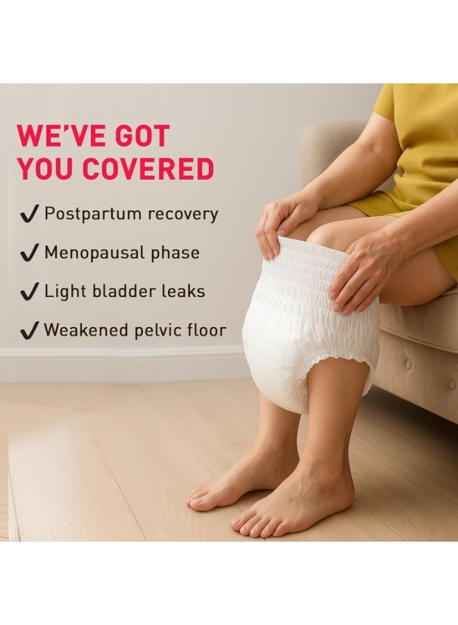 سيرونا (Sirona) سراويل داخلية للفتيات والنساء للحماية من سلس البول | المقاس M-L (26-28 بوصة) | عبوة من 10 قطع | حماية من تسرب البول | تغطية شاملة (360 درجة) لراحة تامة | لا تسبب تهيج الجلد | قدرة فائقة على الامتصاص ومقاس مريح - Image 3