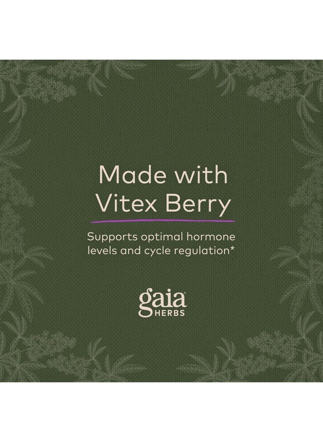 Gaia Herbs Gaia Herbs Cycle Support - Supports Hormone Balance & PMS Relief - Herbal Supplement with Vitex Berry & Schisandra - Free from Gluten, Dairy & Soy - 60 Vegan Capsules (30 Servings)  - Image 5