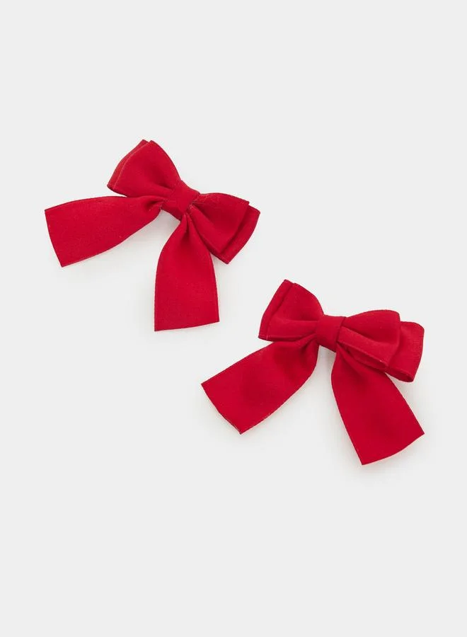 Styli Pack of 2 - Red Bow Hair Clips