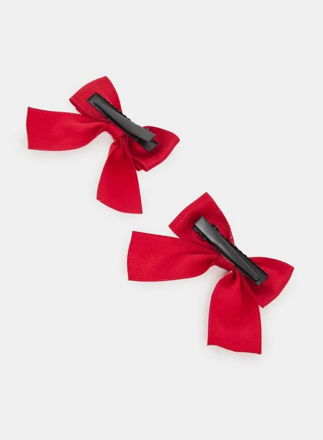 Styli Pack of 2 - Red Bow Hair Clips