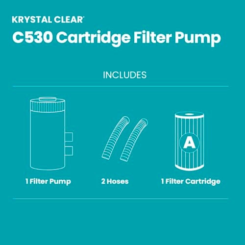 INTEX 26603EG C530 Cartridge Filter Pump for Above Ground Pools: 530 GPH Pump Flow Rate – Improved Circulation and Filtration – Easy Installation – Improved Water Clarity – Easy-to-Clean - Image 4