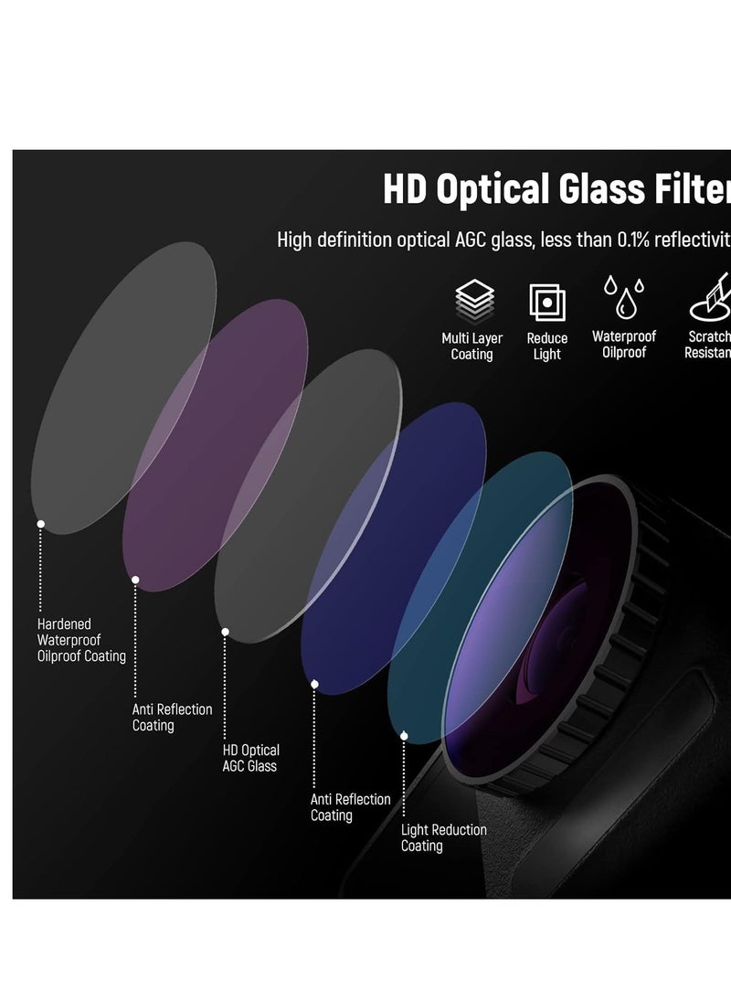 XICEN 6PCS ND Filter Kit Compatible with DJI Osmo Action 4, CPL UV ND8 ND16 ND32 ND64 Neutral Density Filter HD Optical Glass Multi Layer Coated Aluminum Alloy Frame for Action Camera Accessories  - Image 2