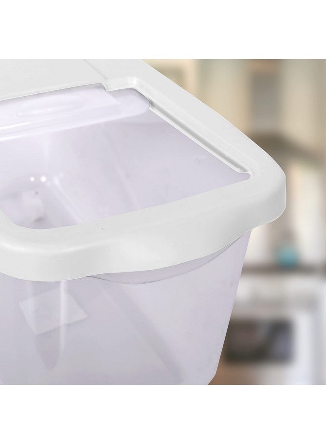 LWVAX Rice Storage Container 15Kg Large Rice Dispenser Airtight Food Rice Bin Household Sealed Cereal Grain Organizer with Lids for Storing Rice, Flour, Dry Food and More - Image 4