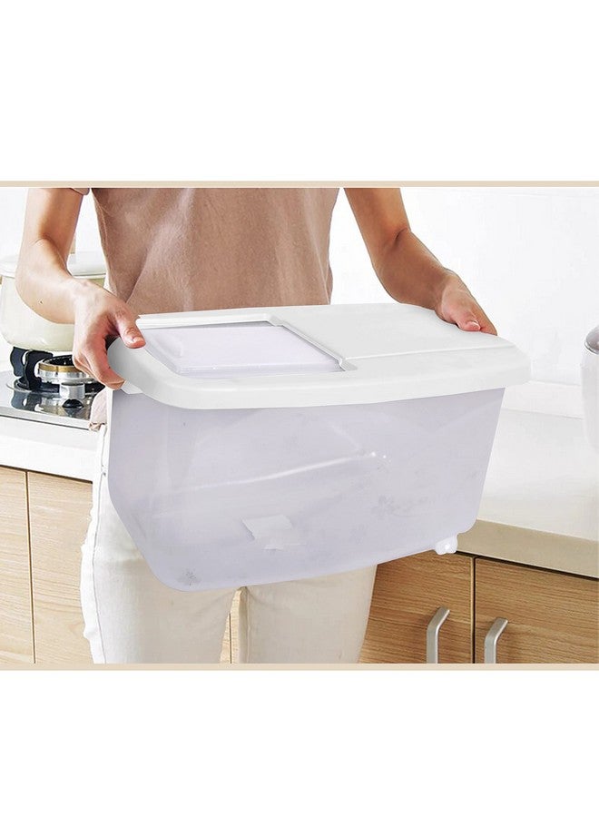 LWVAX Rice Storage Container 15Kg Large Rice Dispenser Airtight Food Rice Bin Household Sealed Cereal Grain Organizer with Lids for Storing Rice, Flour, Dry Food and More - Image 1