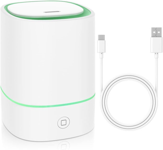 ESSENTIAL OIL DIFFUSERS FOR HOME WITH USB CORD, 150ML AROMA HUMIDIFIER FOR OFFICE, WATER SHORTAGE PROTECTION, 7 COLOR LED LIGHTS WHITE SCENT MIST DORM ROOM ESSENTIALS AROMATHERAPY ULTRASONIC
