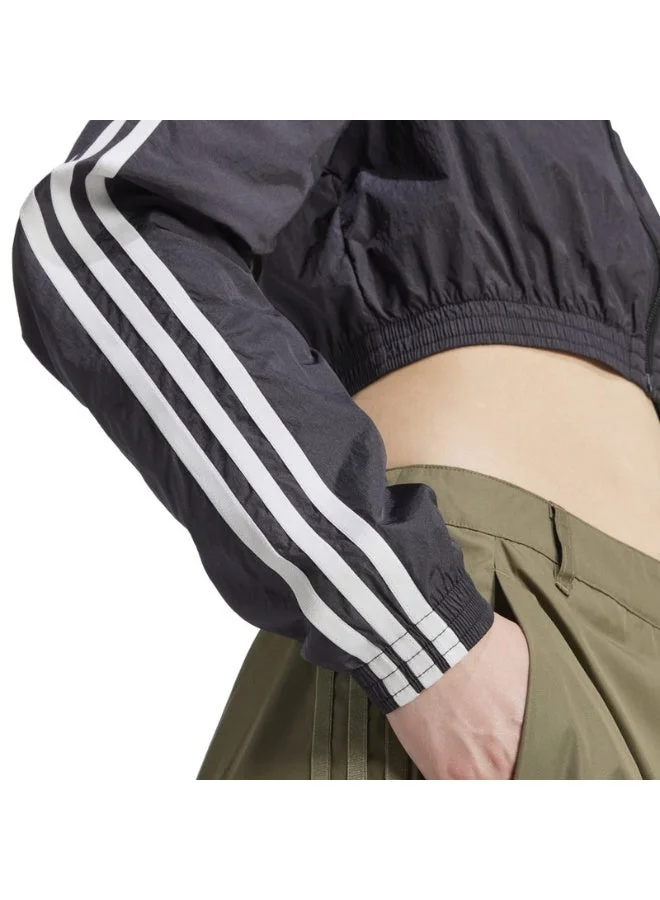 Adidas Originals Black Adicolor Teamgeist Cropped Track Top for Women | Best Price UAE