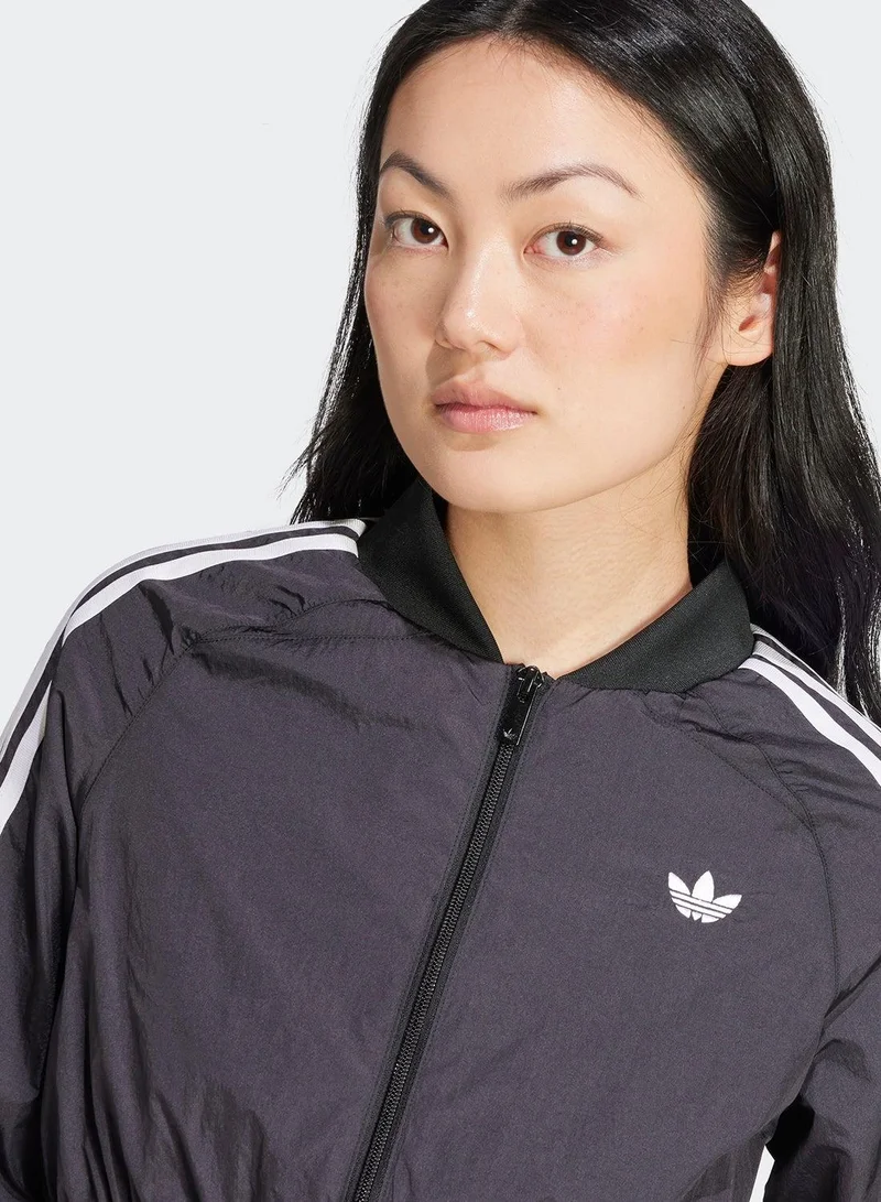 Adidas Originals Black Adicolor Teamgeist Cropped Track Top for Women | Best Price UAE
