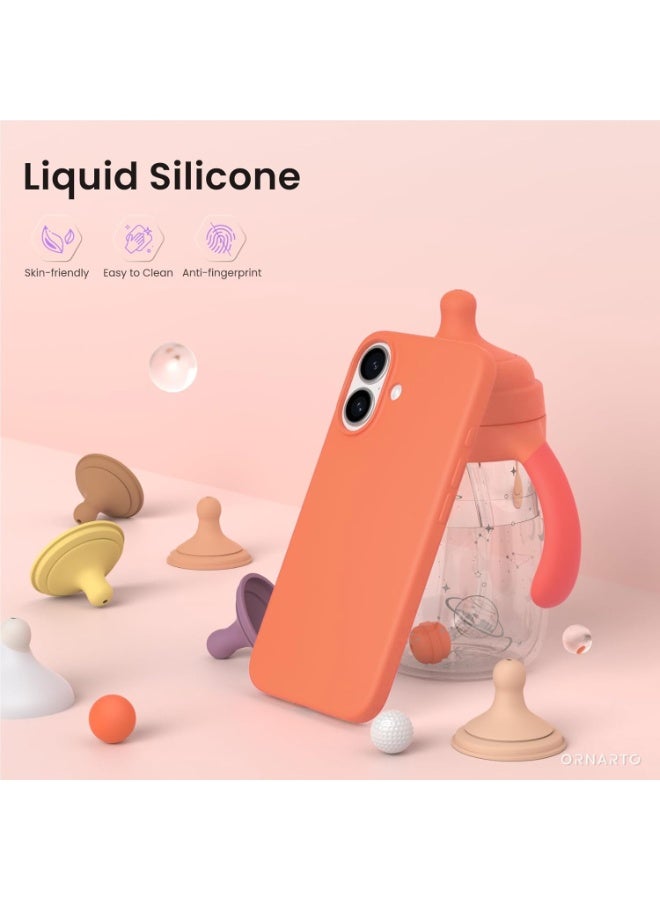 BORTONY iPhone 16 Plus Case 6.7 inch Liquid Silicone Case iPhone 16 Plus Cover Gel Rubber Soft Silky Touch Shockproof Thin Protective Cover for Apple iPhone 16 Plus - Image 5