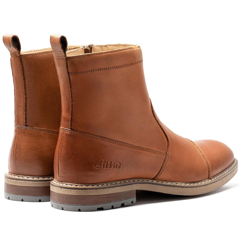 Arkbird Men's Chelsea Boots Zip Ankle Dress Boot Genuine Leather Boots for Casual and Formal - Image 3