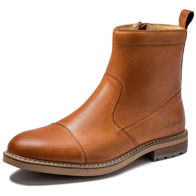 Arkbird Men's Chelsea Boots Zip Ankle Dress Boot Genuine Leather Boots for Casual and Formal - Image 1