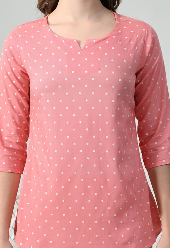 Ichaa Women's Printed Rayon Night Wear Top and Bottom Night Suit Set - Image 5