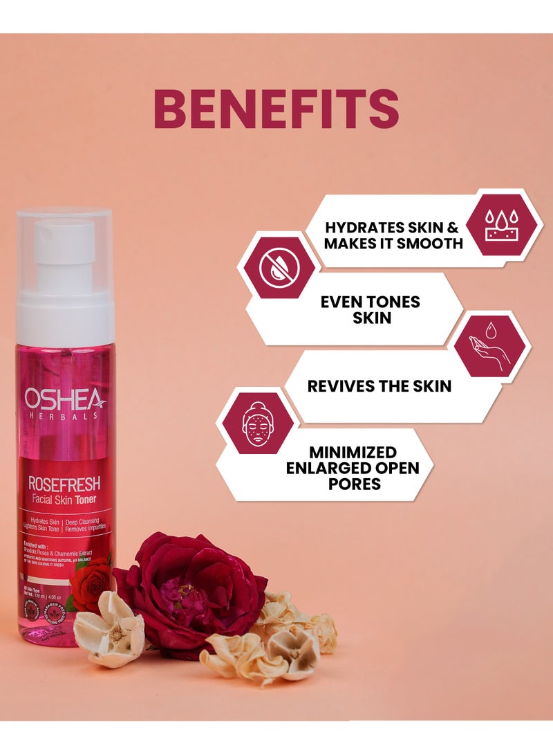 OSHEA Herbals Rose Fresh Skin Toner 120 ml - Image 2