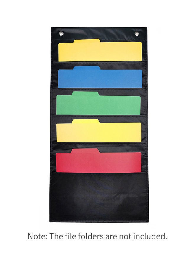 NIBEMINENT Wall Hanging File Organizer Black - Image 1