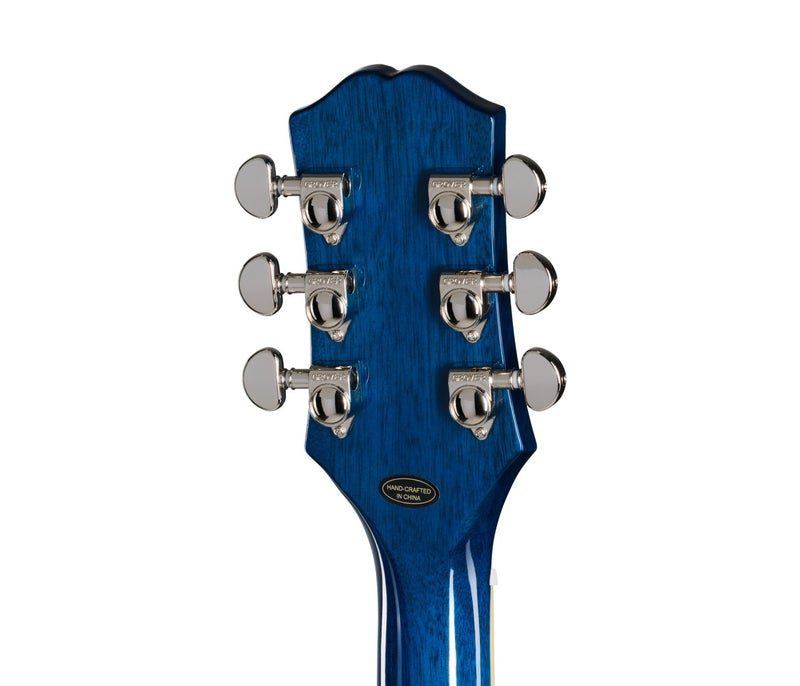 Epiphone Les Paul Double Cut Figured Electric Guitar - Ocean Water - Image 5