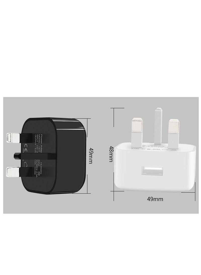 2PCS Smartphone USB Charging Head: CE Certified 5V2A Adapter Charger - Image 4