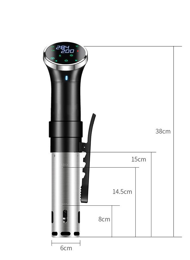Generic - Sous Vide Machine 1100 Watts Ultra-quiet Fast-Heating Wifi Connect Preset Recipes on APP Immersion Circulator Precise Cooker with Accurate Temperature and Timer - Image 1