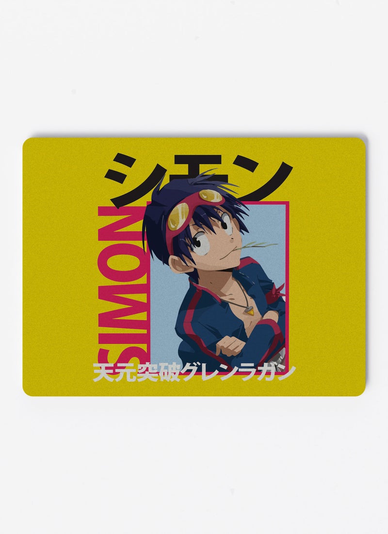 LOUD UNIVERSE Gurren Lagann Jar Gurren Lagann Non-Slip Rubber Base Mouse Pad Shimon Rectangular Desk Mouse Pad Simon Tengen Toppa Gurren Lagann -Anime Fan Gift - Image 1
