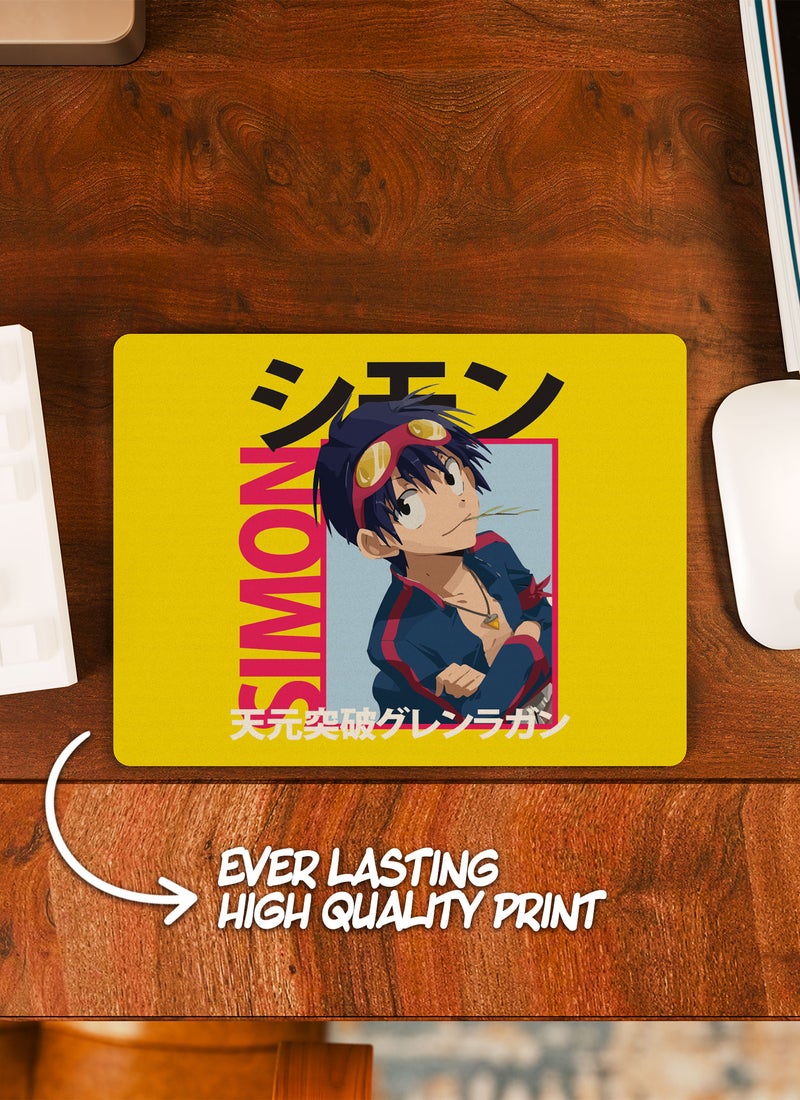 LOUD UNIVERSE Gurren Lagann Jar Gurren Lagann Non-Slip Rubber Base Mouse Pad Shimon Rectangular Desk Mouse Pad Simon Tengen Toppa Gurren Lagann -Anime Fan Gift - Image 2