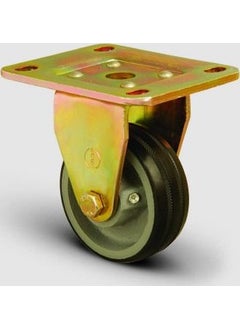 Emes Fixed Plate Mounted, Bushed, Rubber, Heavy Industry Wheel Diameter: 80 - Ed02 Vkr 80 