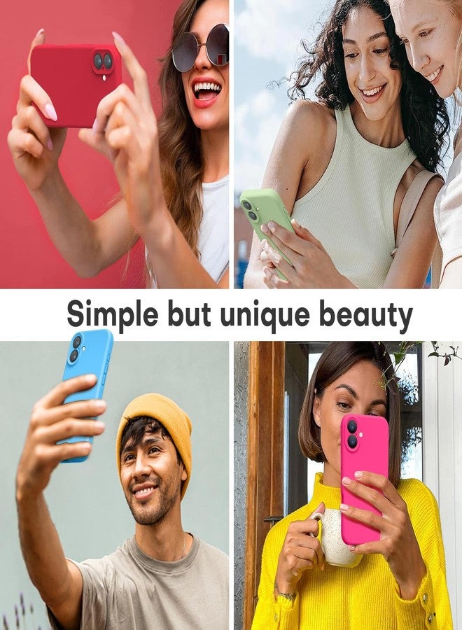 LOVE 3000 جراب LOVE 3000 مصمم خصيصًا لهاتف iPhone 16، مصنوع من السيليكون الفاخر مع بطانة ناعمة من الألياف الدقيقة المقاومة للخدش، جراب واقٍ مقاوم للصدمات مناسب للرجال والنساء والفتيات، مقاس 6.1 بوصة، باللون الأزرق - Image 2