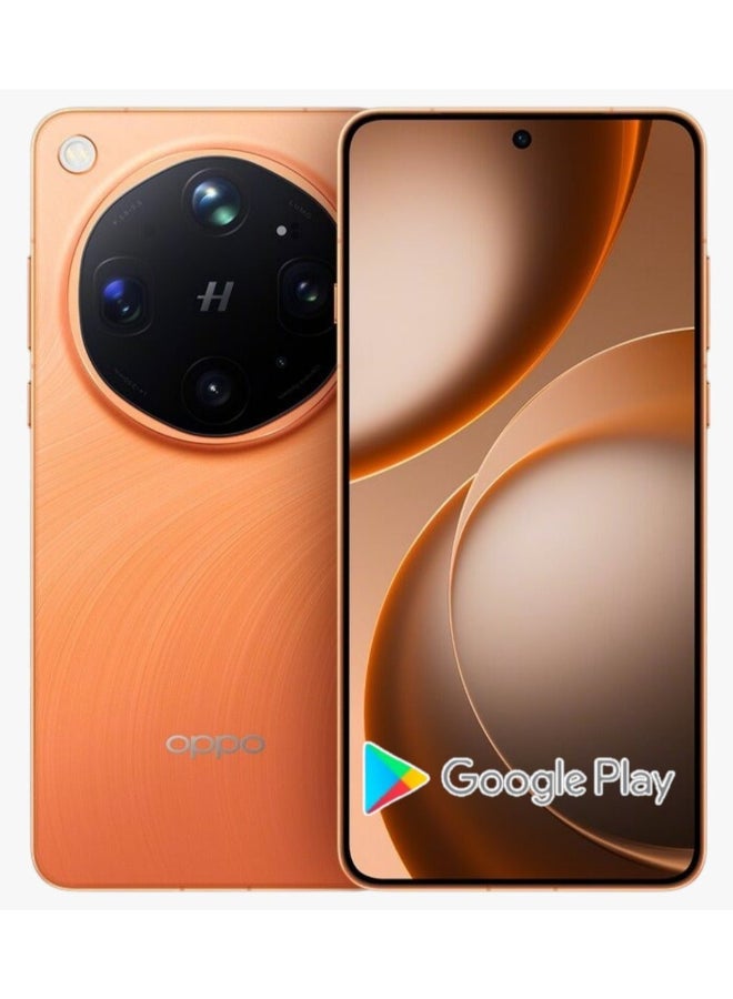 OPPO Find X9 ultra 5G Smart Phone (512GB 16GB RAM) Canyon Orange |Chinese Spec | 6.82-inch AMOLED HDR10+, 1B colors, 144Hz Screen Qualcomm SM8850-AC Snapdragon 8 Elite Gen 5 (3 nm) | 7050 mAh Battery, NFC | 50MP selfie camera. Ultra HDR image support LTPO AMOLED | with Google Play Support - Image 1