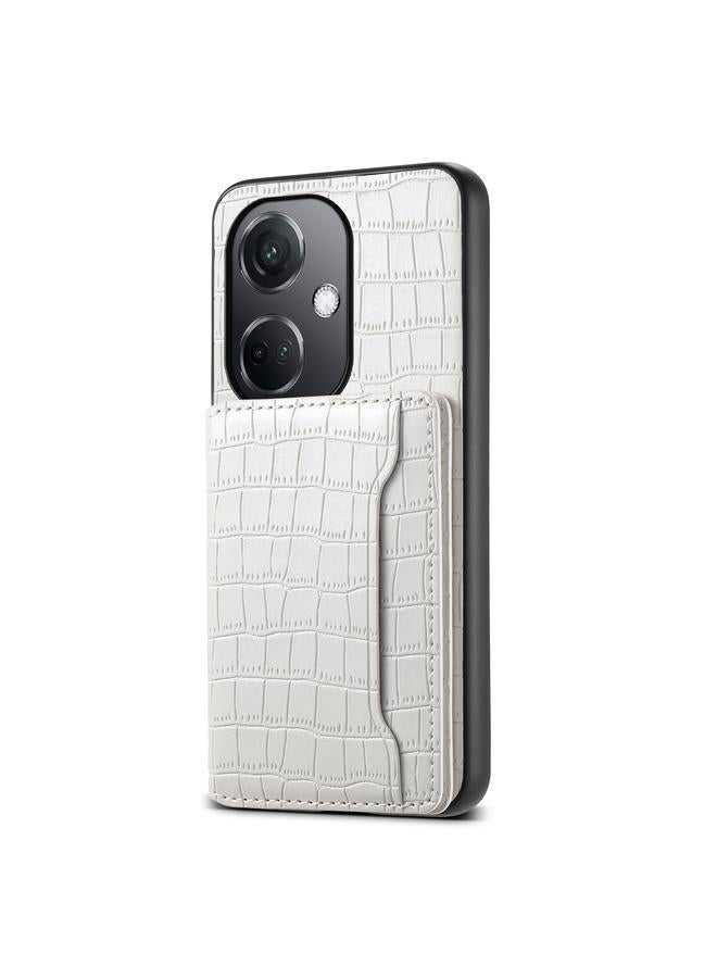 The Bros Case For OPPO K11 Crocodile Texture Card Bag Design Full Coverage Phone Case
