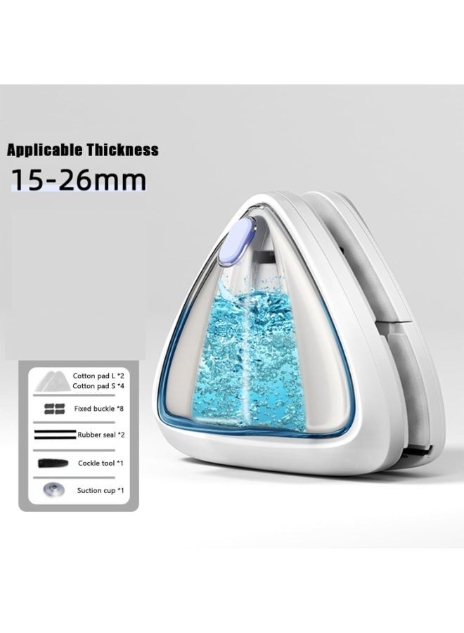Arabest Double Side Magnetic Glass Wiper Window Cleaner Double-Sided Water-Filling Magnetic Glass Cleaning Tool Brush for Double Glazed Window Thickness 15-26mm - Image 5