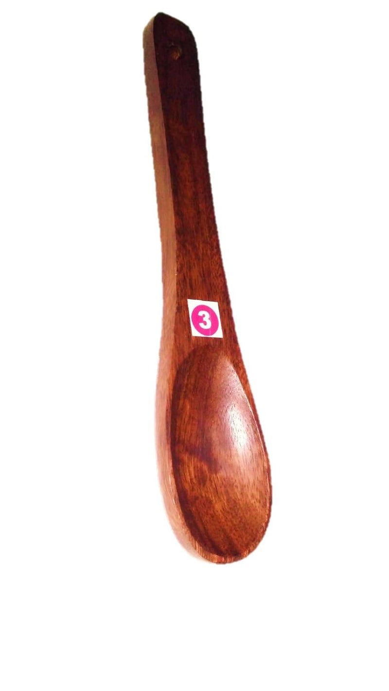 ARMAN SPOONS Wooden Tea Spoon 17cm Long Set of 6 Piece Royal Spoons - Image 5